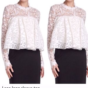 Lace long sleeve top